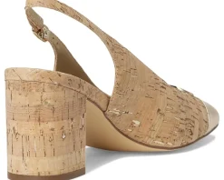 Mari Cork Slingback Pumps