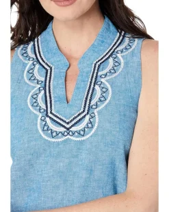 Marin Shift Dress - Chambray