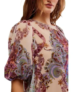 Maye Printed Velvet Tunic