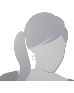 Medium Open Pave Link Earrings