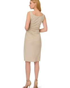 Metallic Knit Midi Dress