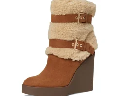 Meztyn Shearling Wedge Bootie