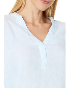 Mialeigh Elbow Sleeve Linen Top