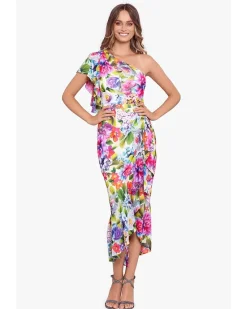 Midi Chif Print One Shoulder