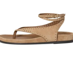 Millie Thong Lace Up Sandals - Suede Grom