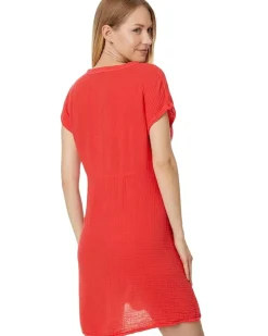 Mira Split Neck Dress