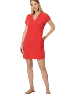 Mira Split Neck Dress