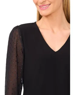 Mixed Media 3/4 Sleeve Knit Top