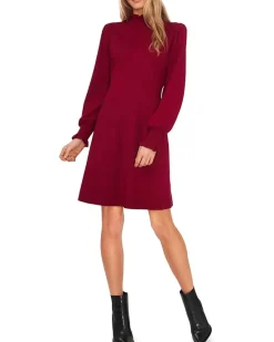 Mock Neck Sweaterdress
