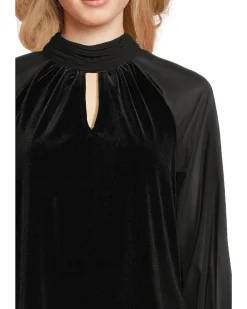 Mock Neck Top with Long Sleeve