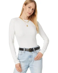 Modal Rib Long Sleeve Crew Neck