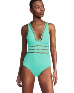 Modern Edge Rib Toni Plunge One Piece