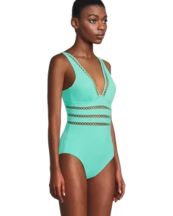Modern Edge Rib Toni Plunge One Piece