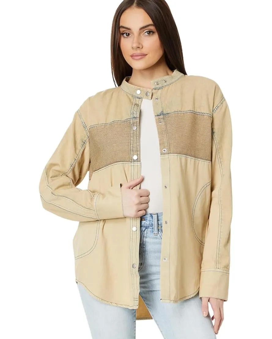 Moto Color Block Shirt