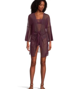 Muse Hadlee Bandeau Mesh Overlay Tankini Top