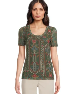 Nanette Short Sleeve Mesh Tee