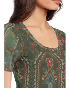 Nanette Short Sleeve Mesh Tee