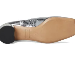 Natalia Square Toe Block Heel Pumps with Bow