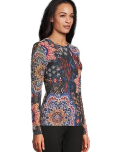 Natalie Long Sleeve Mesh Tee