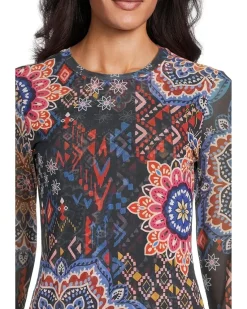 Natalie Long Sleeve Mesh Tee