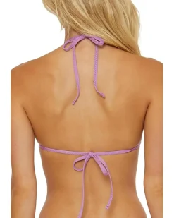 Network Cheryl Metallic Mesh Triangle Top