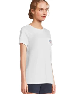 New Flag Whale Short Sleeve Pocket Tee