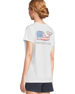 New Flag Whale Short Sleeve Pocket Tee