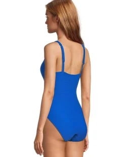 Ocean Point Over-the-Shoulder V-Neck One-Piece