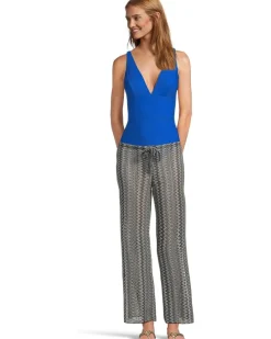 Ocean Point Over-the-Shoulder V-Neck One-Piece