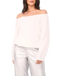 Off The Shoulder Long Sleeve Blouse