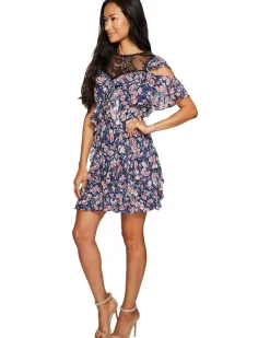 Open Shoulder Tea Rose Dress