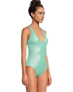 Oragami Textured Knotted One Piece