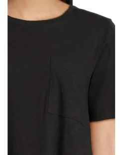 Organic Cotton Slubby Jersey Crew Neck T-Shirt Dress