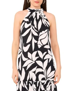 Oscar Neck Tiered Maxi Dress