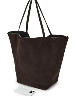 Oversized Soft Grain Shopper - Suede