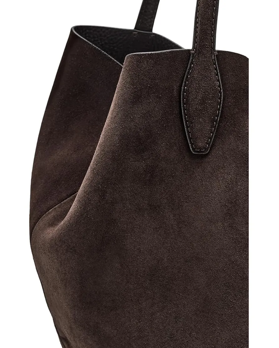 Oversized Soft Grain Shopper - Suede