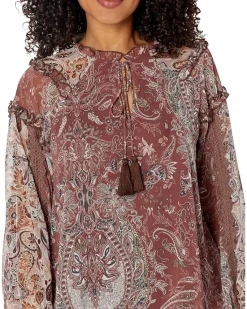 Paisley Popover Blouse