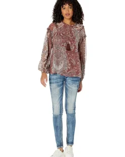 Paisley Popover Blouse