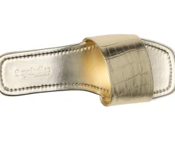 Paris Croco Leather Slide