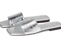 Paris Croco Leather Slide