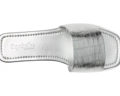 Paris Croco Leather Slide