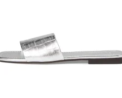 Paris Croco Leather Slide