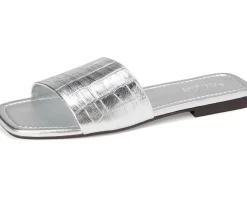 Paris Croco Leather Slide