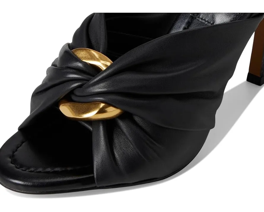 Patie Buckle Gathered High Heel Sandal