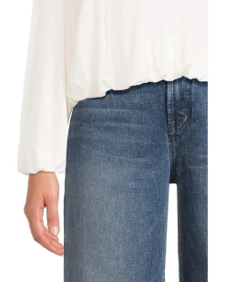 Peach Long Sleeve Bubble Shirt