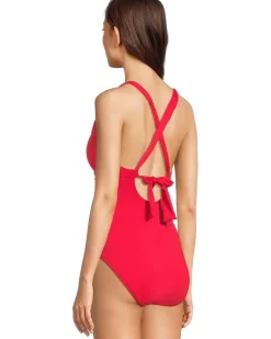 Pearl Novelty Vneck One-Piece
