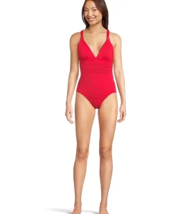 Pearl Novelty Vneck One-Piece