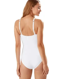 Pearl Over the Shoulder Cross Front One-Piece