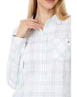 Pebble Plaid Roll Tab