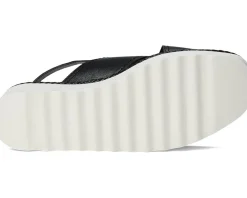 Pebina Cross Band Wedge Sandals